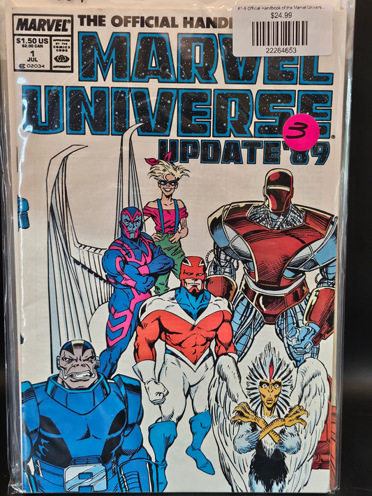 #1-8 Official Handbook of the Marvel Universe Update '89 (1989 Marvel)