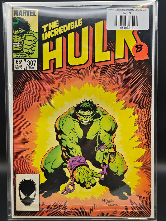 #307d Incredible Hulk (1962 Marvel 1st Series)