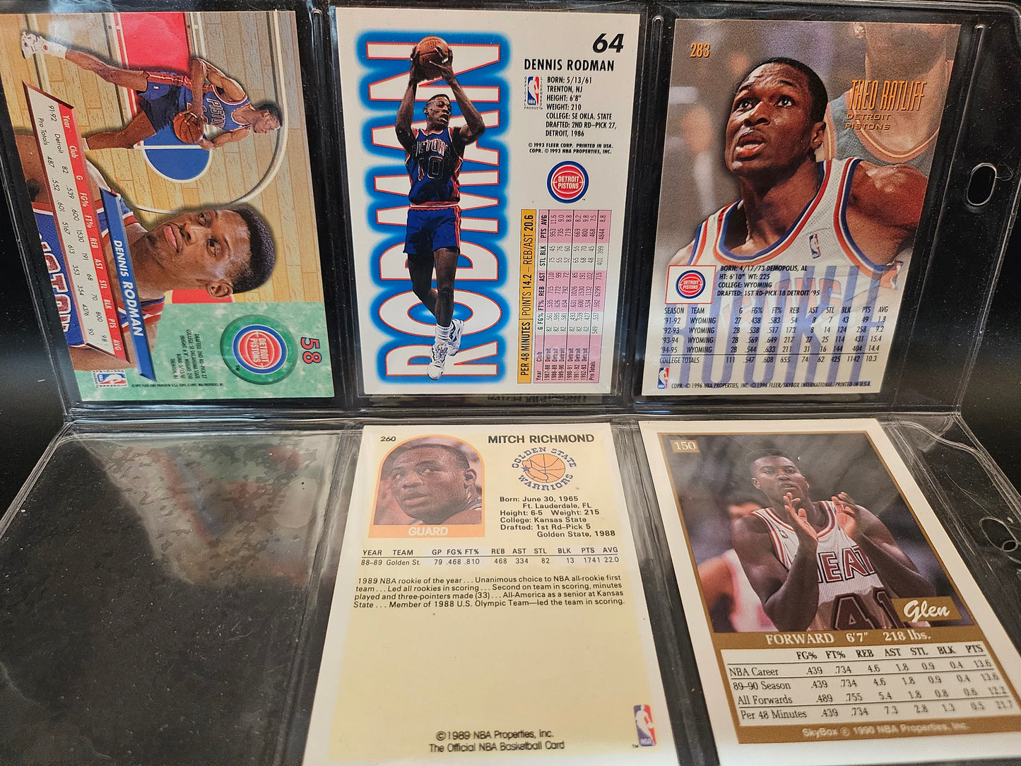 1993/95 McDonald's 3 NBA All-Star Frie Boxes Michael Jordan & 5 NBA Cards other