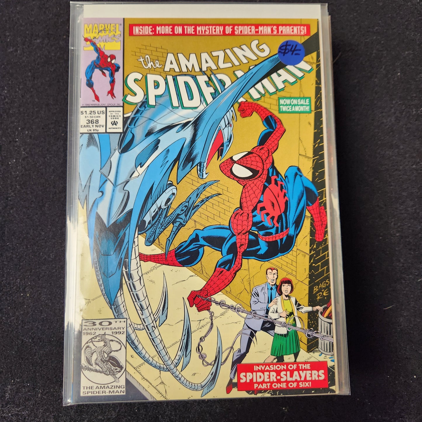 Amazing Spiderman V1 1963–1998 #368 (1992) — Spider-Slayers Part 1 of 6