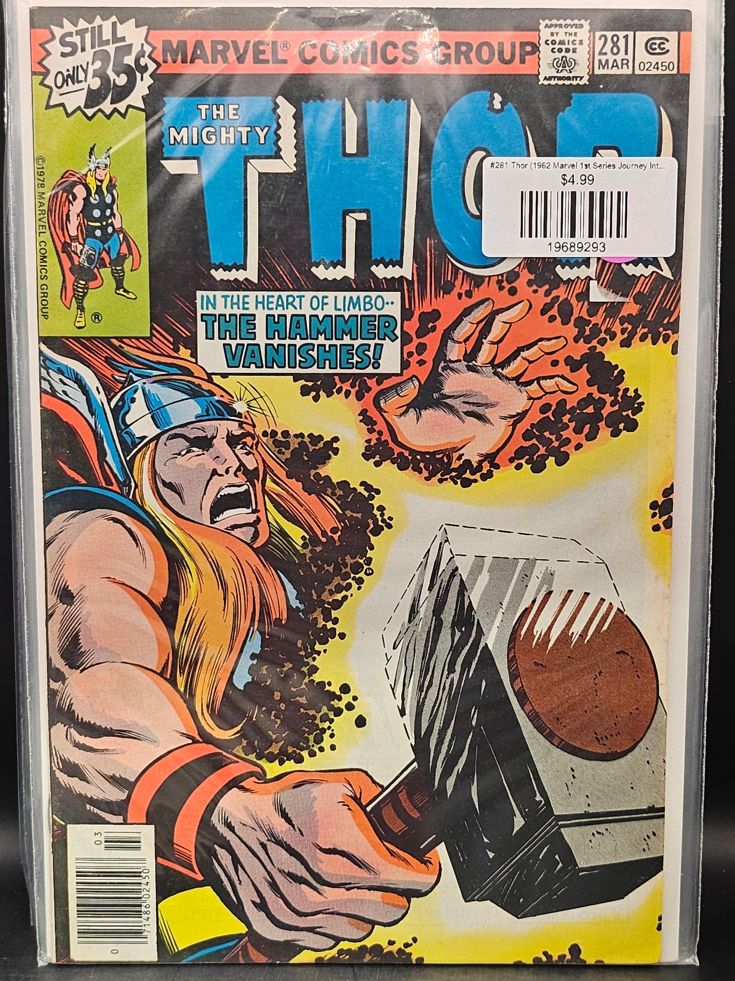 #281 Thor (1962 Marvel 1st Series Journey Into Mystery)