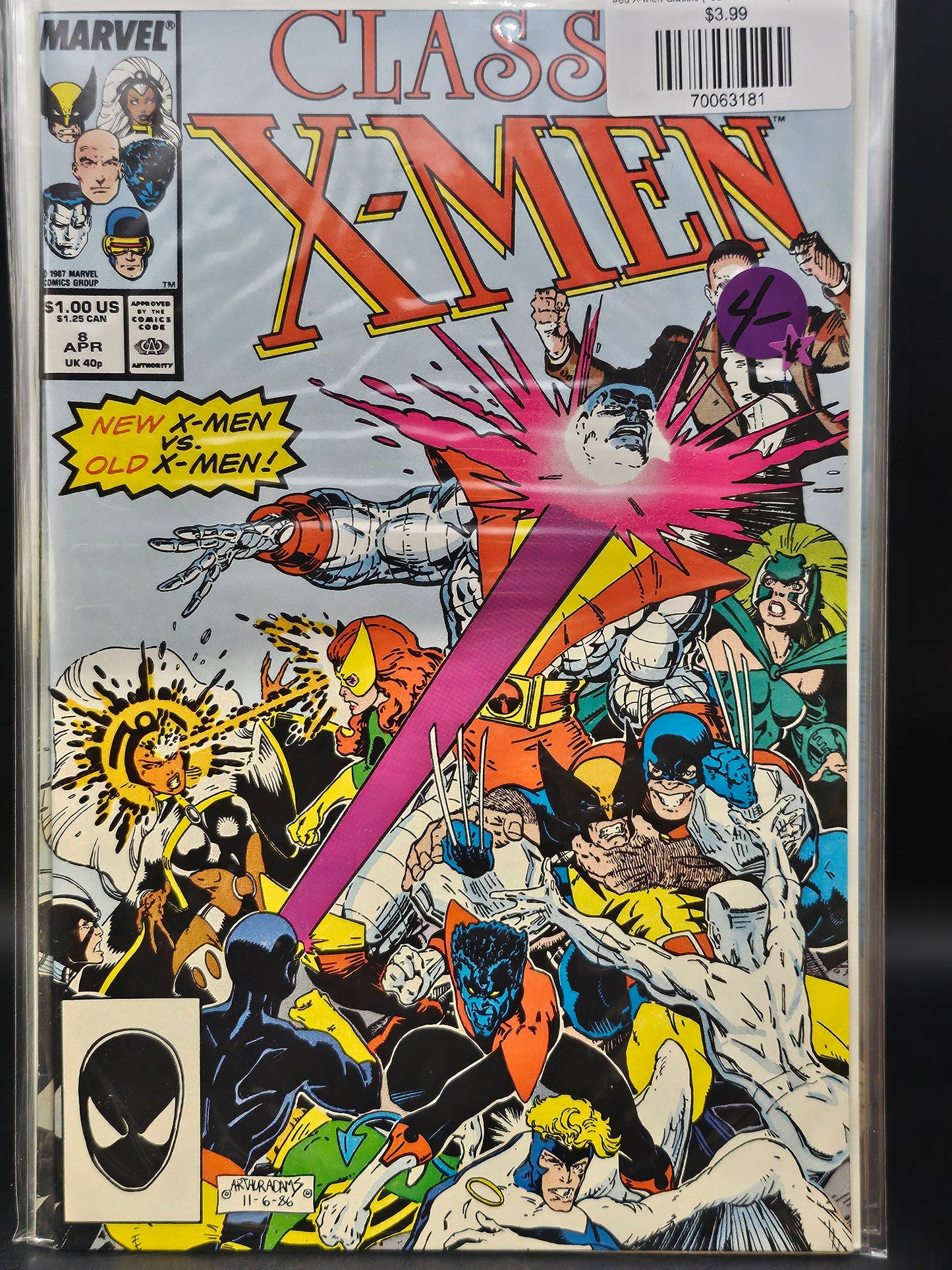 #8d X-Men Classic (1986-1995 Marvel) Classic X-Men