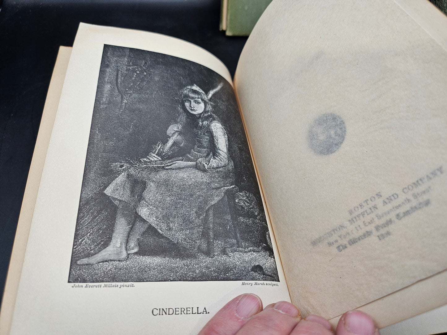 2 vintage Books FOLK STORIES 1899  & 1892 book of Poems by Martha Powers hard covered