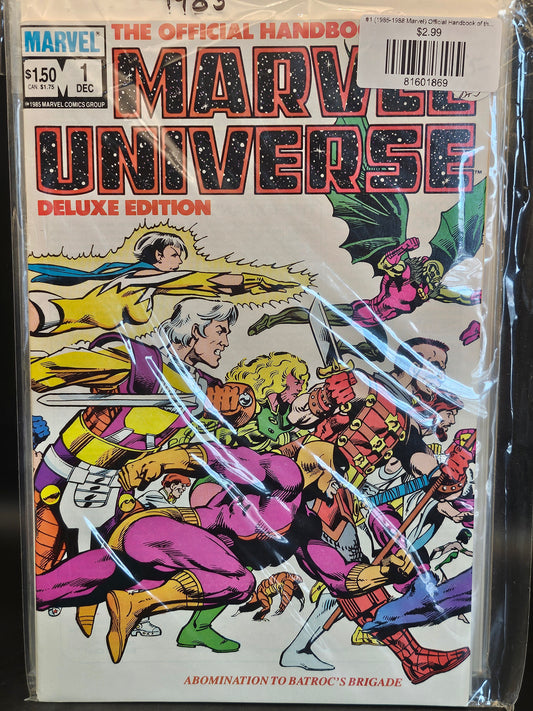 #1 (1985-1988 Marvel) Official Handbook of the Marvel Universe Deluxe Edition