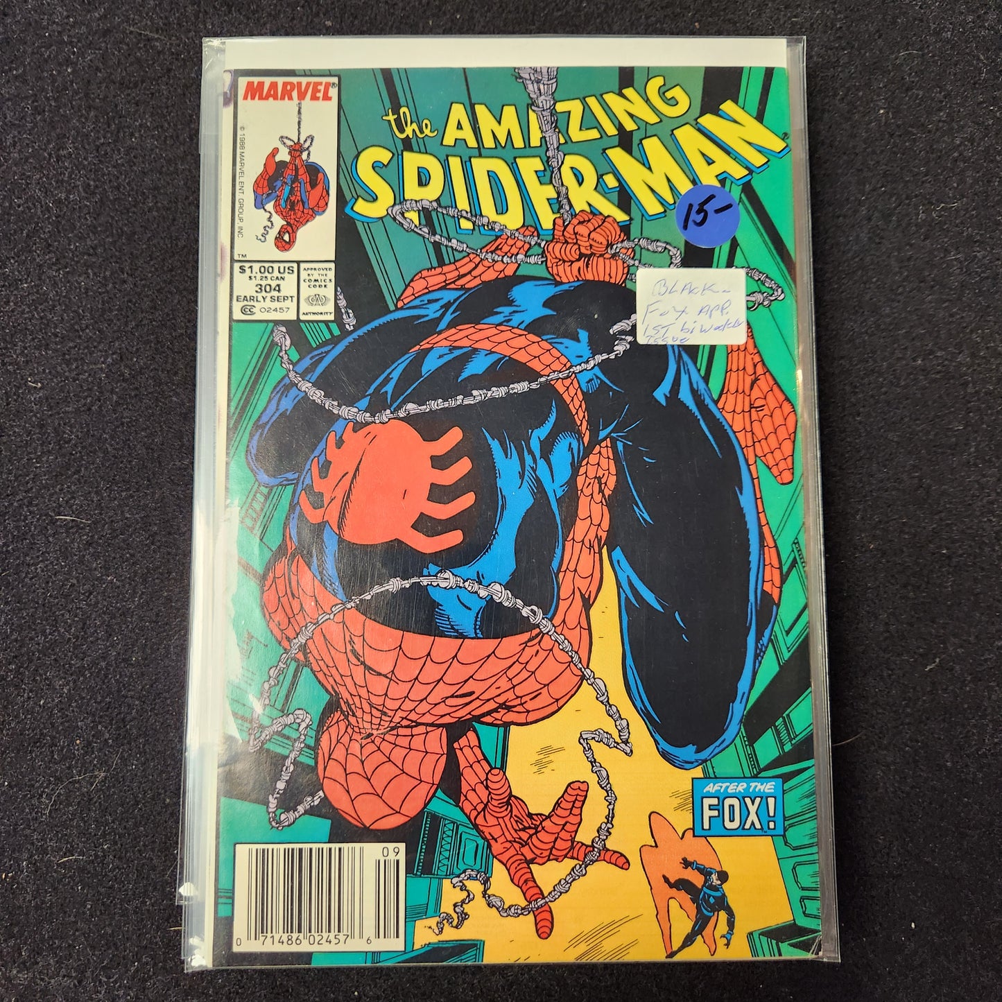 Amazing Spiderman V1 1963–1998 #304 (1988) — Black Fox Appears