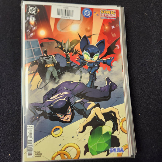 #1B DC X SONIC THE HEDGEHOG THE METAL LEGION (OF 5) ADAM BRYCE THOMAS CARD STOCK VAR (OF 5)