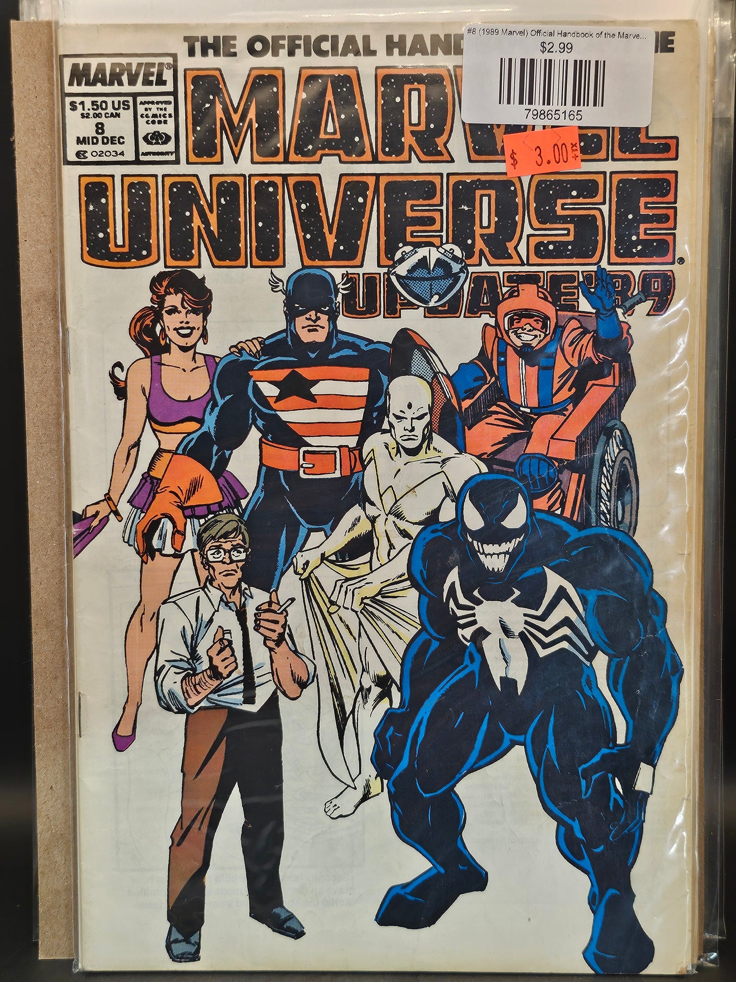 #8 (1989 Marvel) Official Handbook of the Marvel Universe Update '89