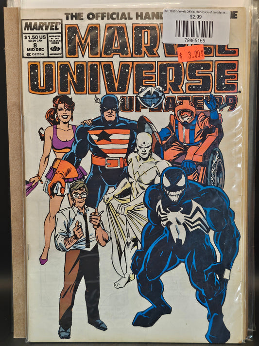 #8 (1989 Marvel) Official Handbook of the Marvel Universe Update '89