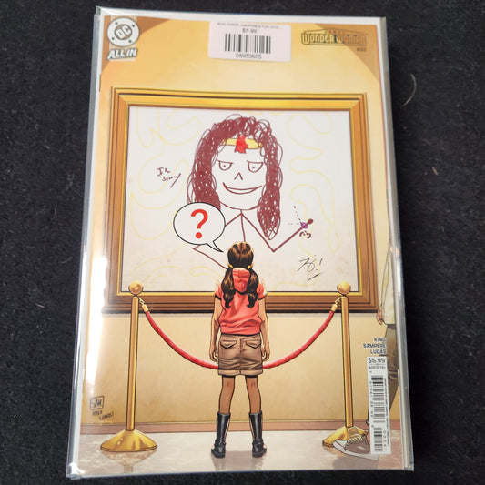 #32D (DANIEL SAMPERE & TOM KING) WONDER WOMAN (APRIL FOOLS CARD STOCK VAR)