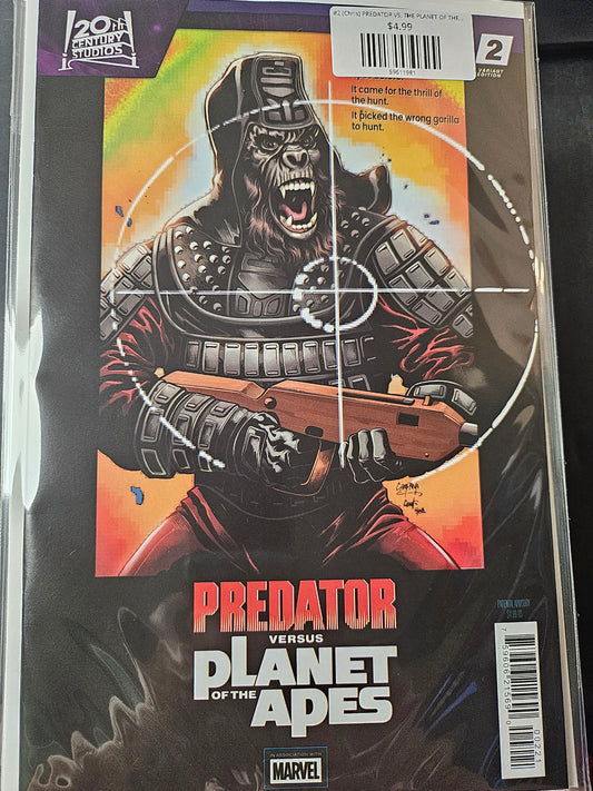 #2 (Chris) PREDATOR VS. THE PLANET OF THE APES (CHRIS CAMPANA MOVIE POSTER HOMAGE VARIANT)