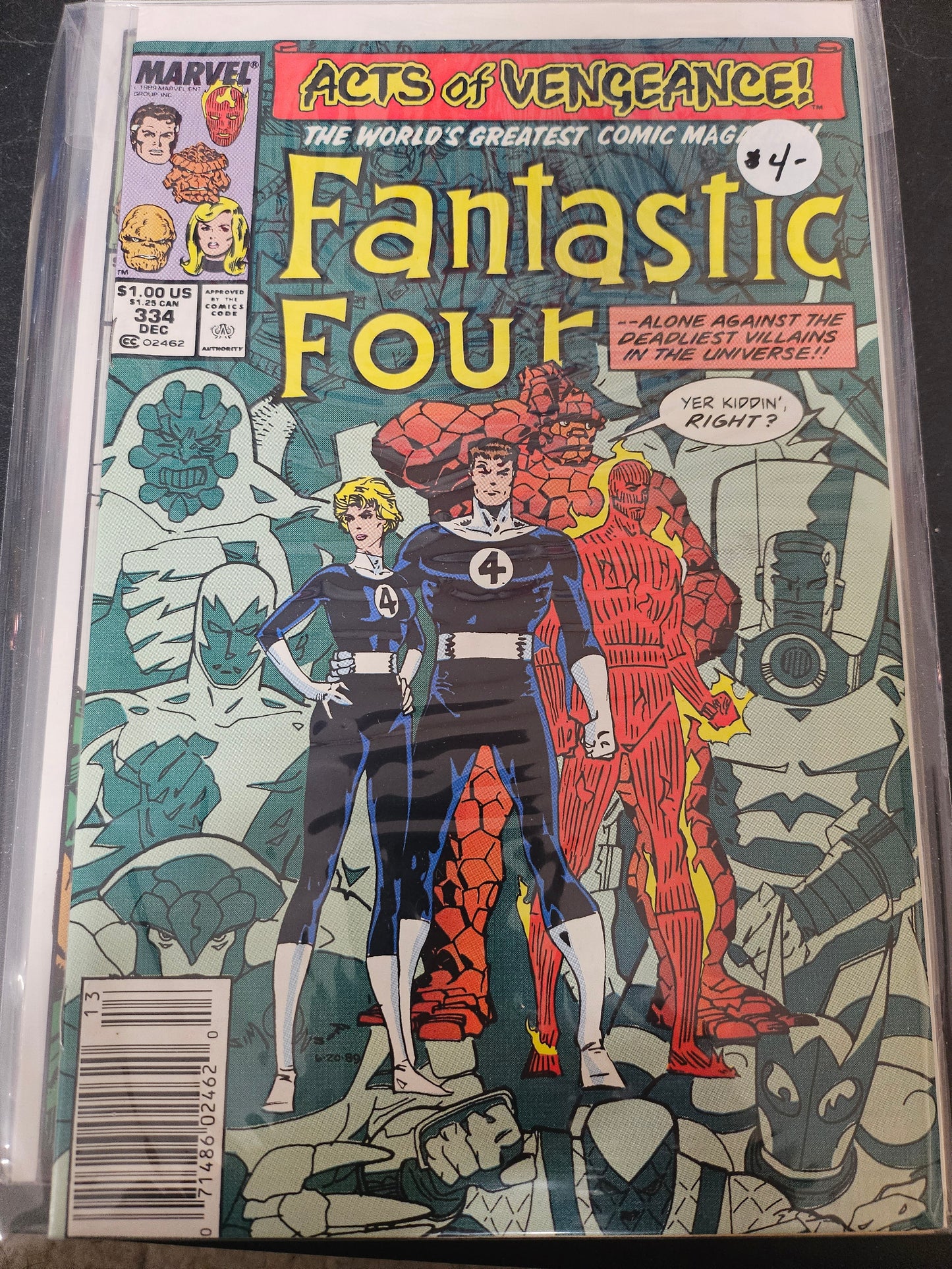 101.143 Fantastic Four – #334 – v1 (1961–1995)