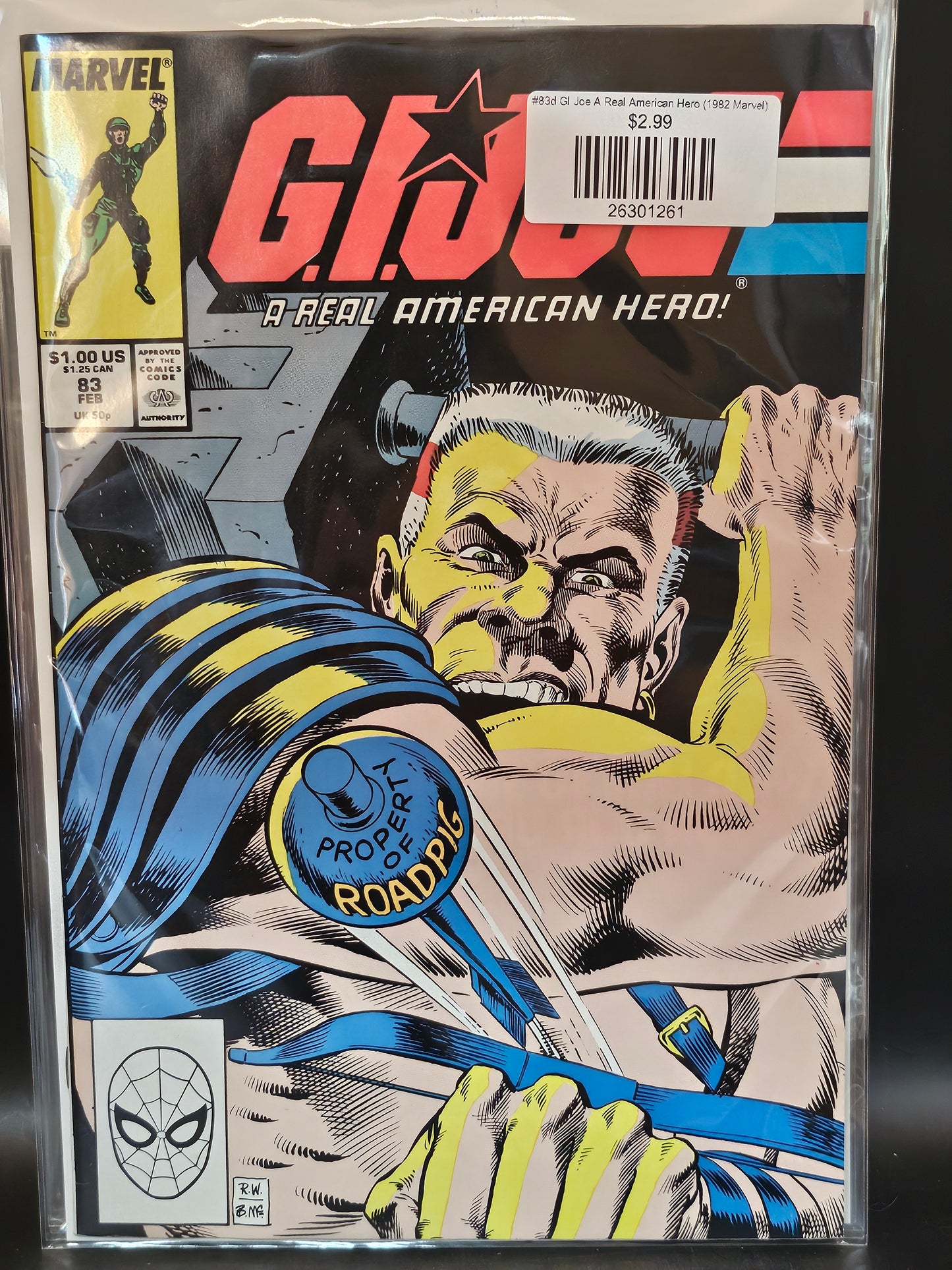#83d GI Joe A Real American Hero (1982 Marvel)