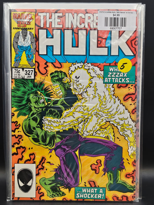 #327d Incredible Hulk (1962 Marvel 1st Series)