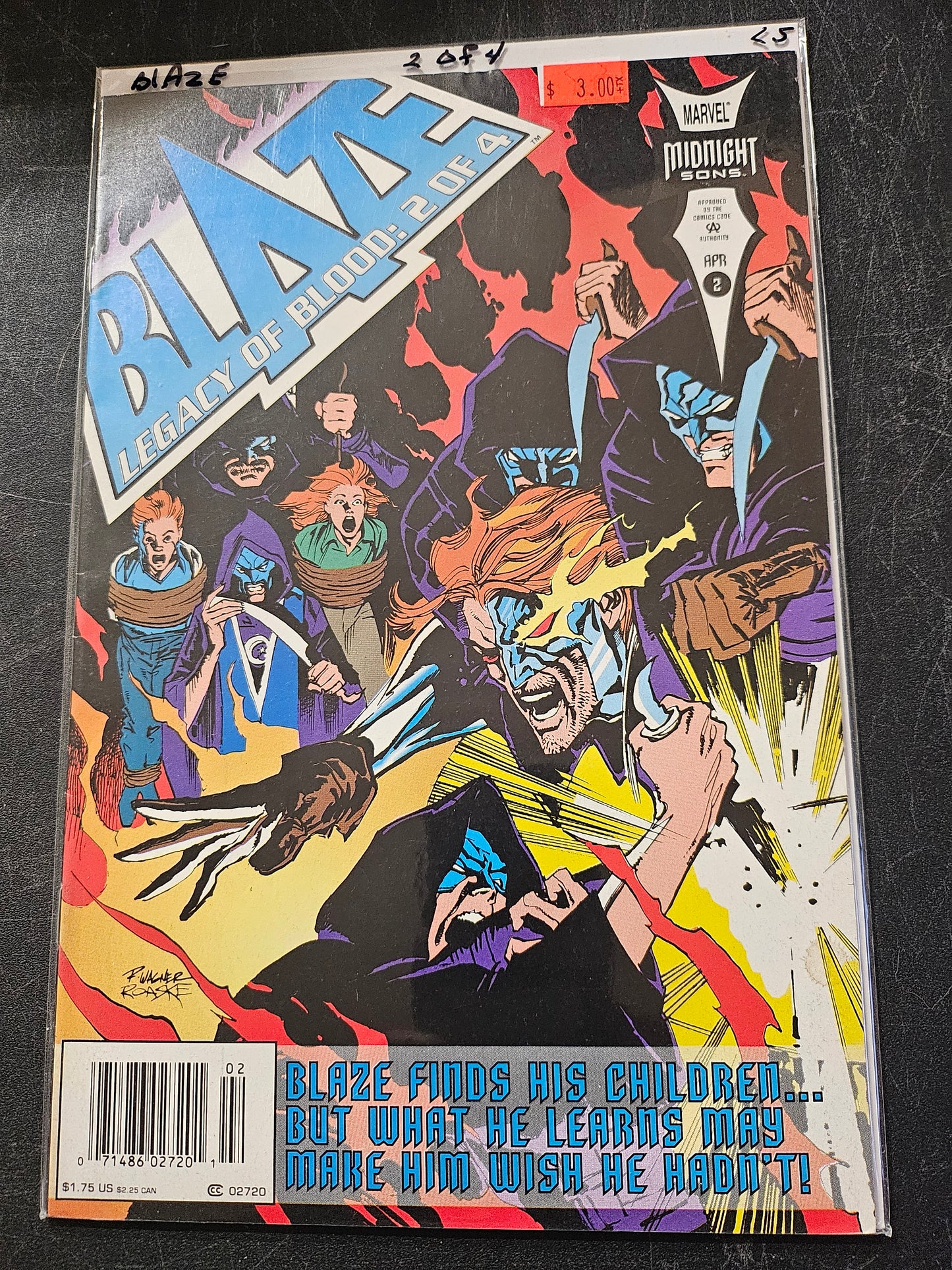 Blaze: Legacy of Blood – Marvel Comics – (1993–1994) – Volume 1 – Limited Series - #2 of 4