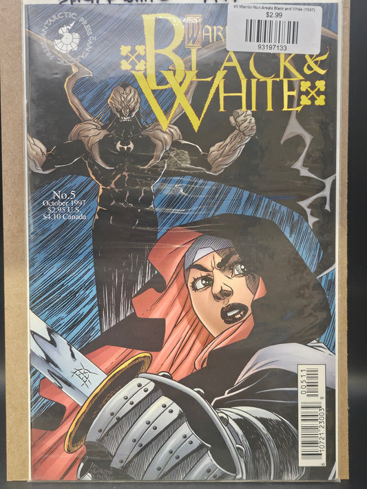 #5 Warrior Nun Areala Black and White (1997)