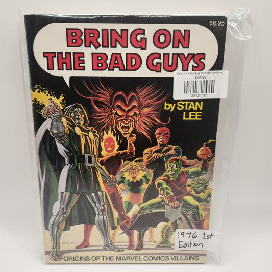 Bring on the Bad Guys 1976 Stan Lee Marvel Fireside Paperback 1st Print