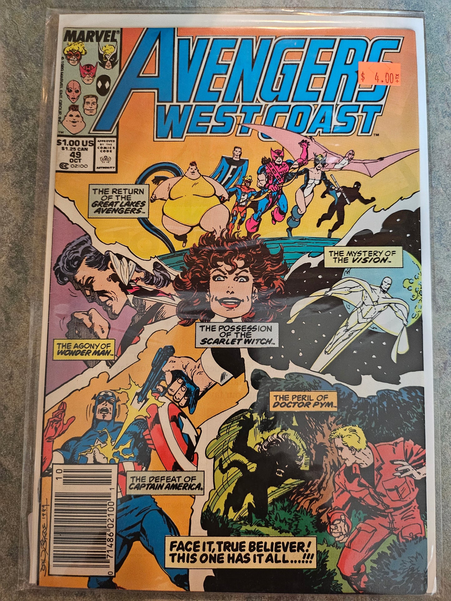 Avengers West Coast – Marvel Comics – (1989–1994) – Volume 1 – #49