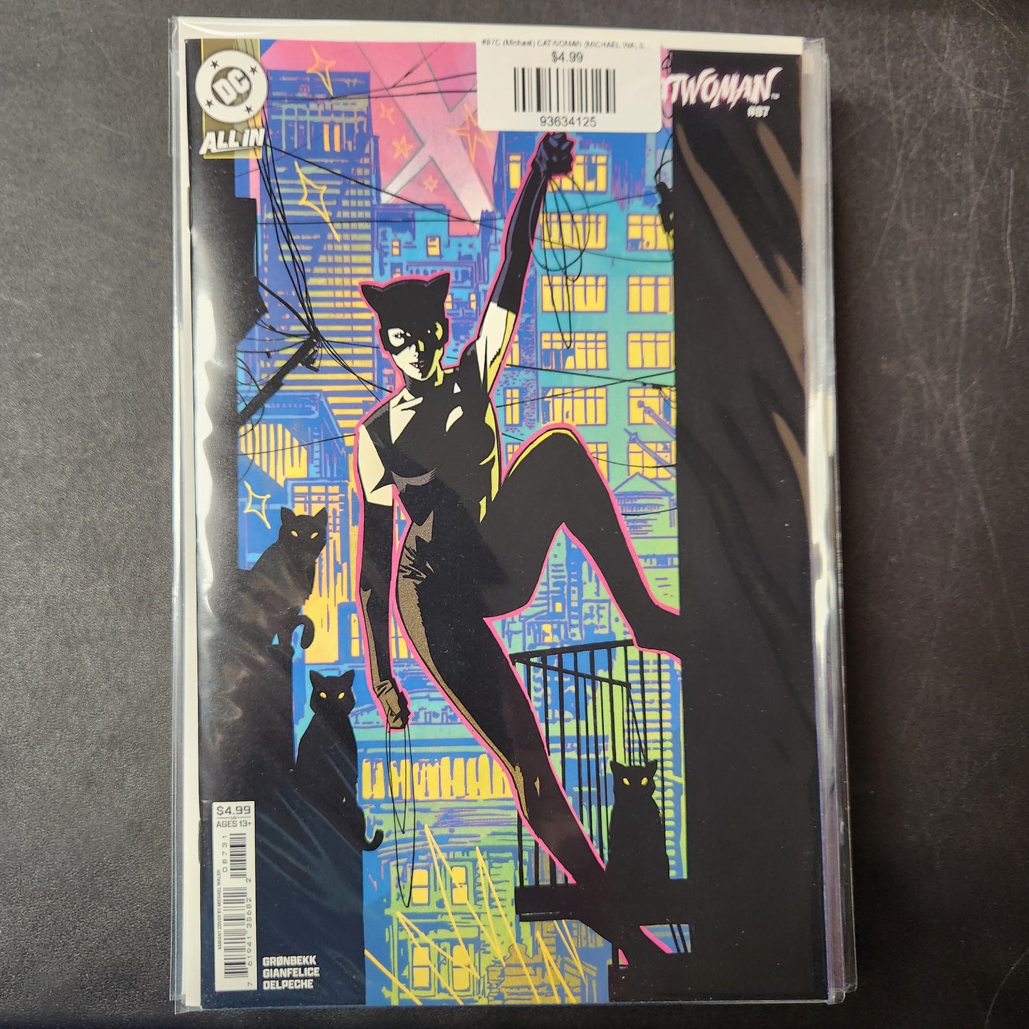 #87C (Michael) CATWOMAN (MICHAEL WALSH CARD STOCK VAR)