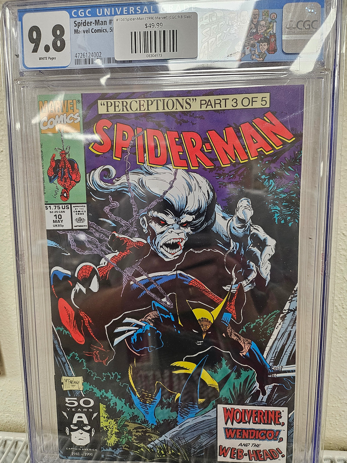 #10d Spider-Man (1990 Marvel) (CGC 9.8 Slab)