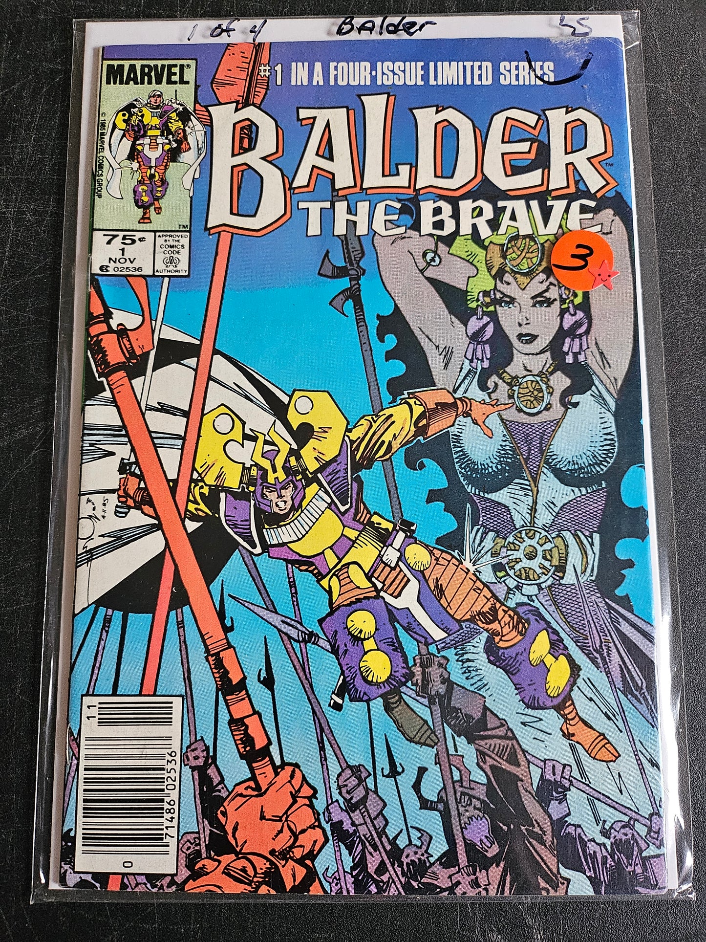 Balder the Brave – Marvel Comics – (1985–1986) – Volume 1 – Limited Series - #1 of 4