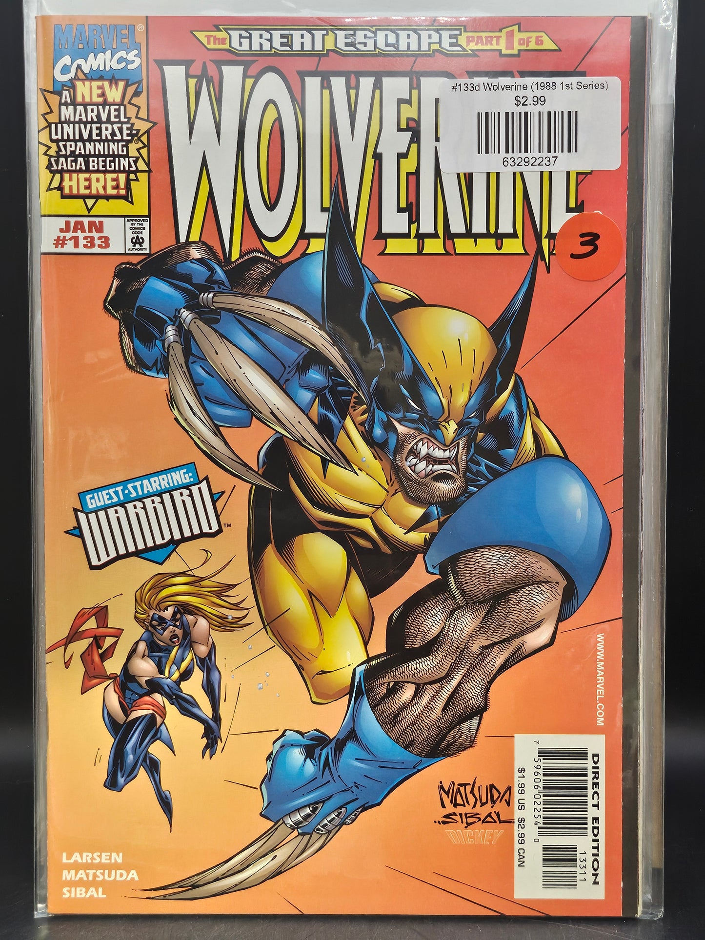 #133d Wolverine (1988 1st Series)