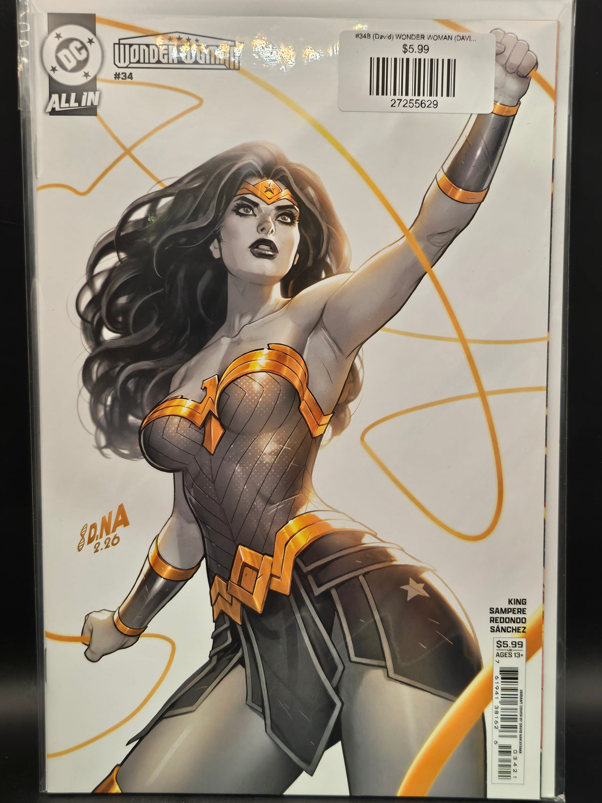 #34B (David) WONDER WOMAN (DAVID NAKAYAMA CARD STOCK VAR)