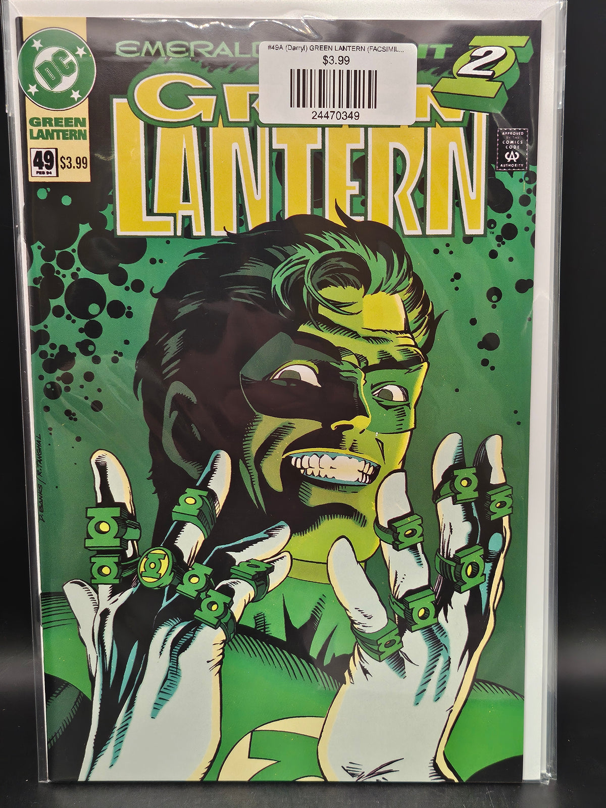#49A (Darryl) GREEN LANTERN (FACSIMILE EDITION DARRYL BANKS)