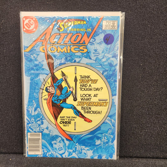 Action Comics #551 - Superman's Rough Day (DC 1984)