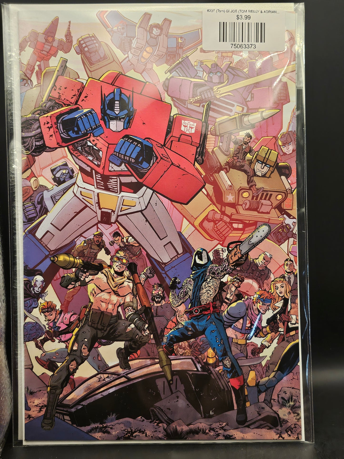 #23F (Tom) GI JOE (TOM REILLY & ADRIANO LUCAS TRANSFORMERS ENERGON UNIVERSE 3RD ANNIVERSARY CONNECTING VAR)
