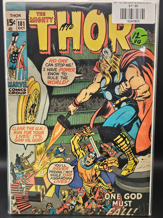 #181 Thor (1962 Marvel 1st Series Journey Into Mystery)