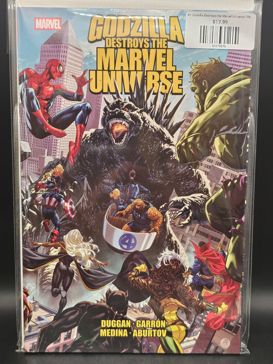 #1 Godzilla Destroys the Marvel Universe TPB (2026 Marvel)