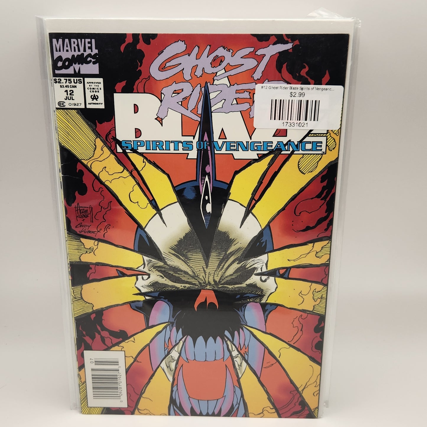 #12 Ghost Rider Blaze Spirits of Vengeance (1992 Marvel)