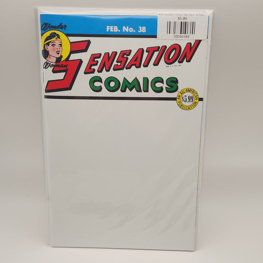#38C Sensation Comics (1942) Facsimile Edition (2025 DC) (Blank Cover)