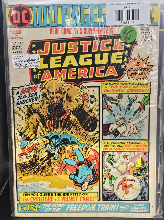 #113 Justice League of America (1960 1st Series)