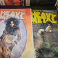 7 Vintage HEAVY METAL The Illustrated Fantasy Magazine  1 1994 & 6 1995