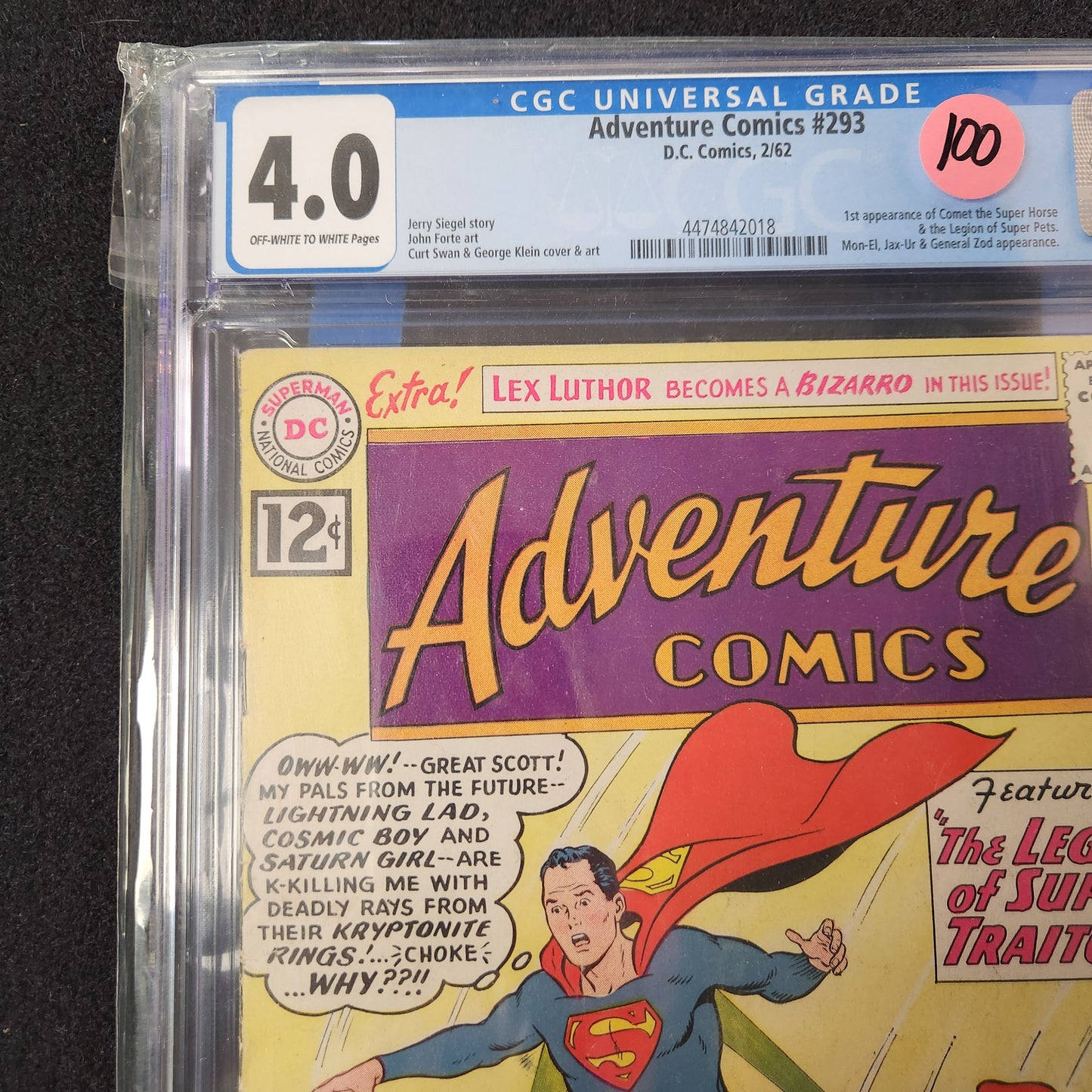 Adventure Comics Slab #293 (1962)