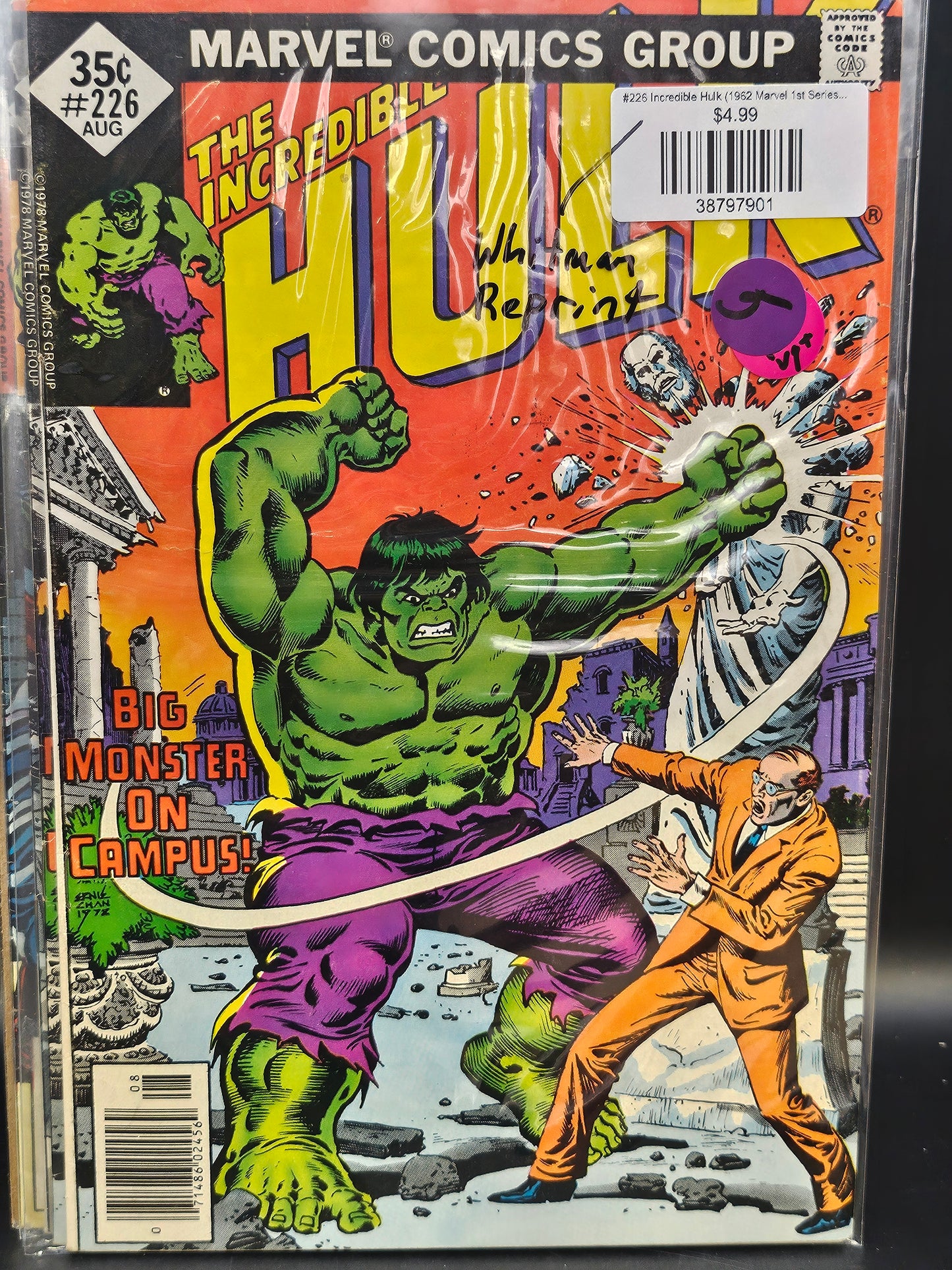 #226 Incredible Hulk (1962 Marvel 1st Series) Whitman Variants