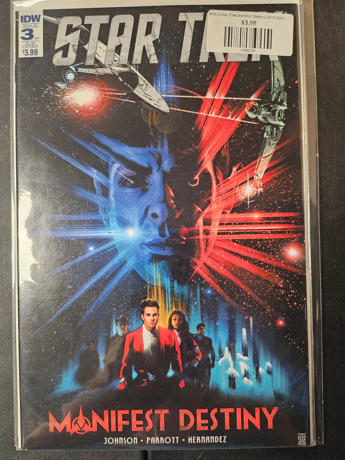 #1KLG Star Trek Manifest Destiny (2016 IDW) (Book Written in Klingon)