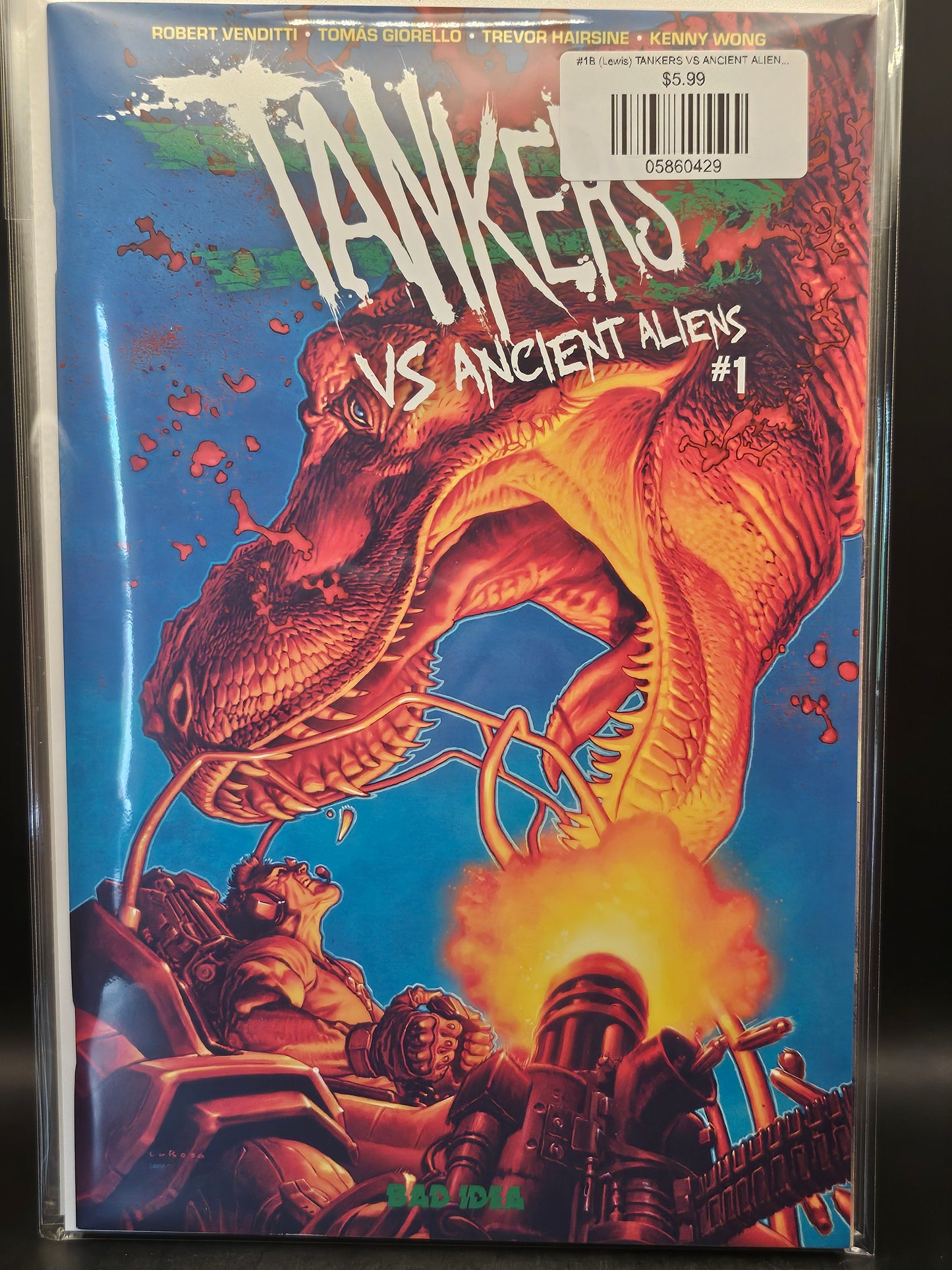 #1B (Lewis) TANKERS VS ANCIENT ALIENS (OF 4 LEWIS LAROSA VAR)