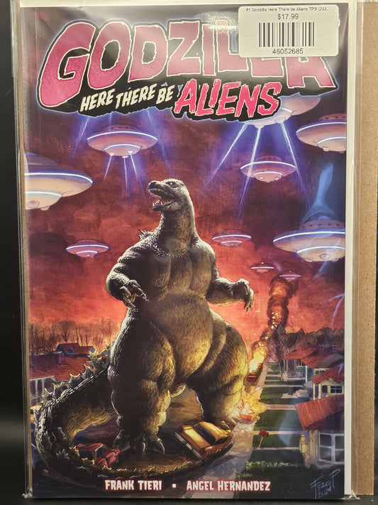 #1 Godzilla Here There be Aliens TPB (2026 IDW)