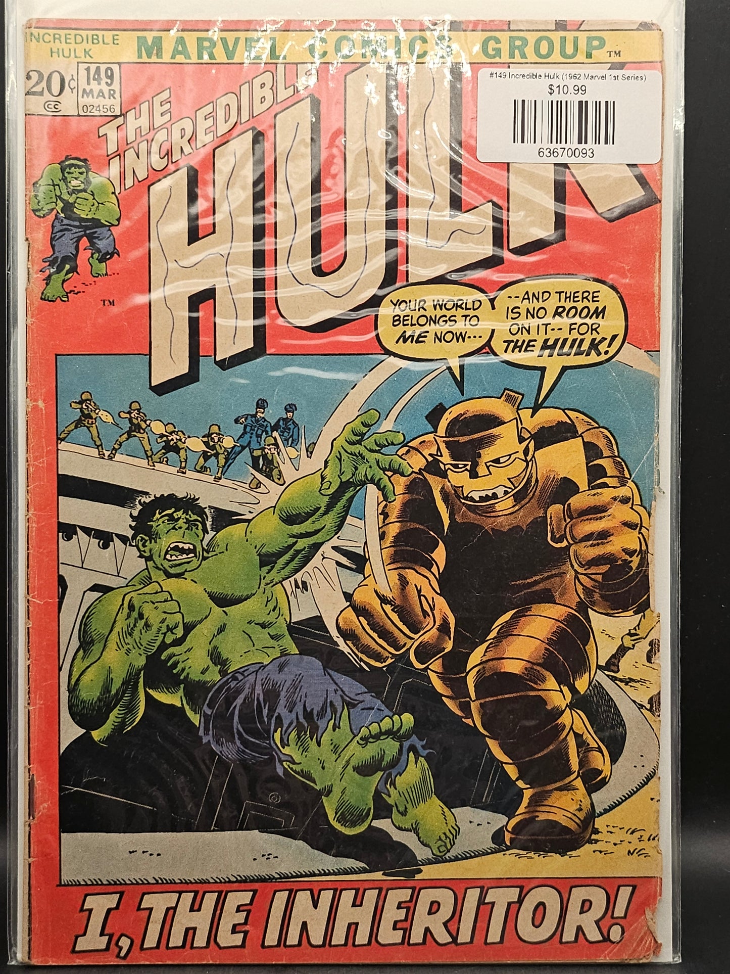 #149 Incredible Hulk (1962 Marvel 1st Series)