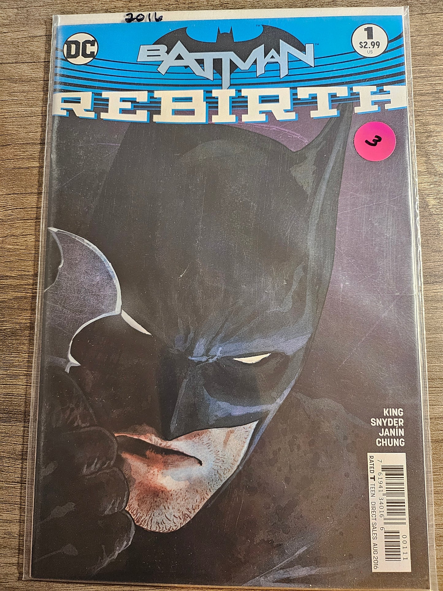 120.100 – #1 – two covers – Batman Rebirth 2016–present
