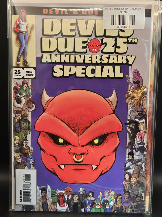 #1A (One) DEVILS DUE 25TH ANNIVERSARY SPECIAL (ONE SHOT JOSH BLAYLOCK RETRO HOMAGE)