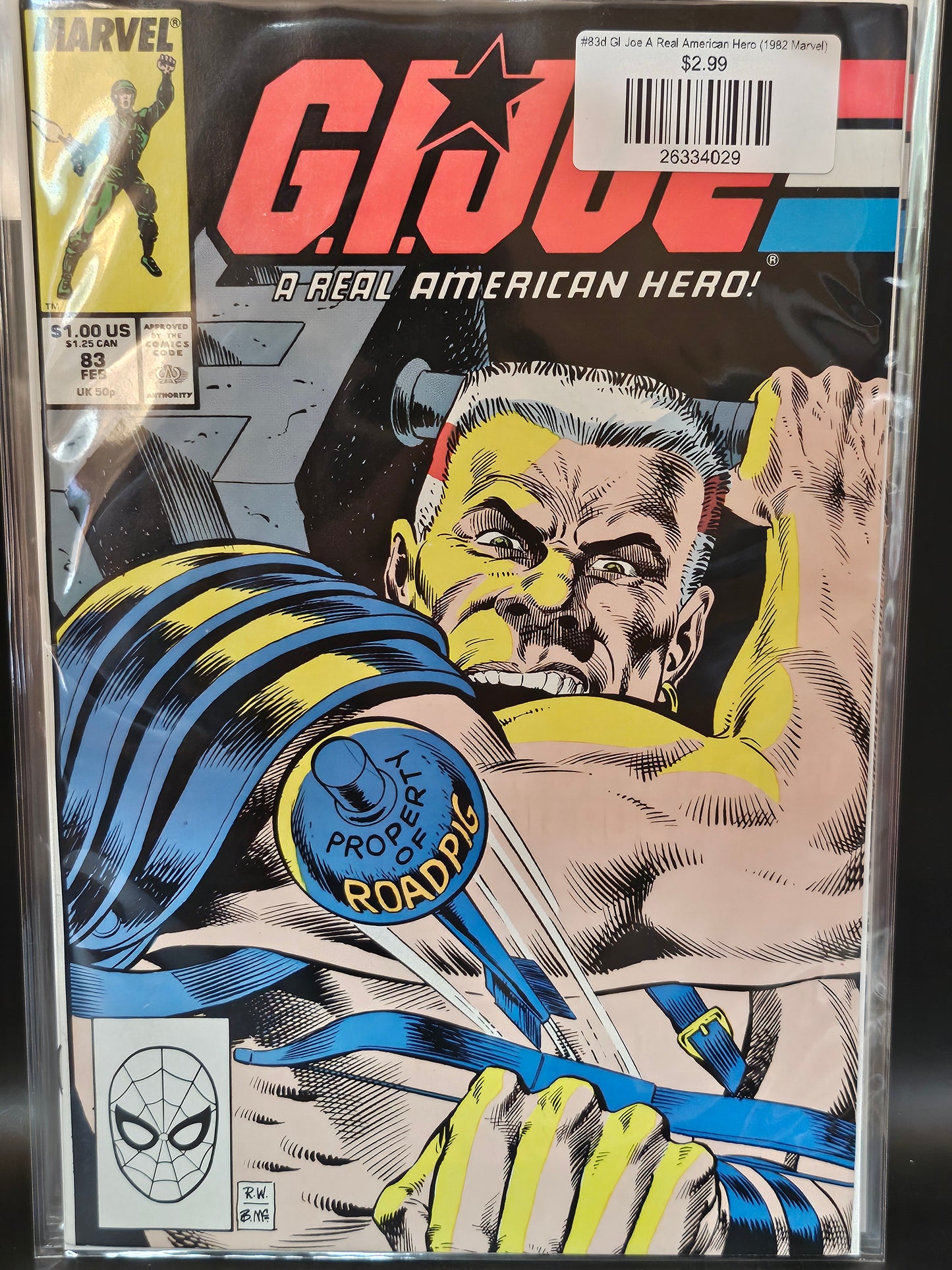 #83d GI Joe A Real American Hero (1982 Marvel)