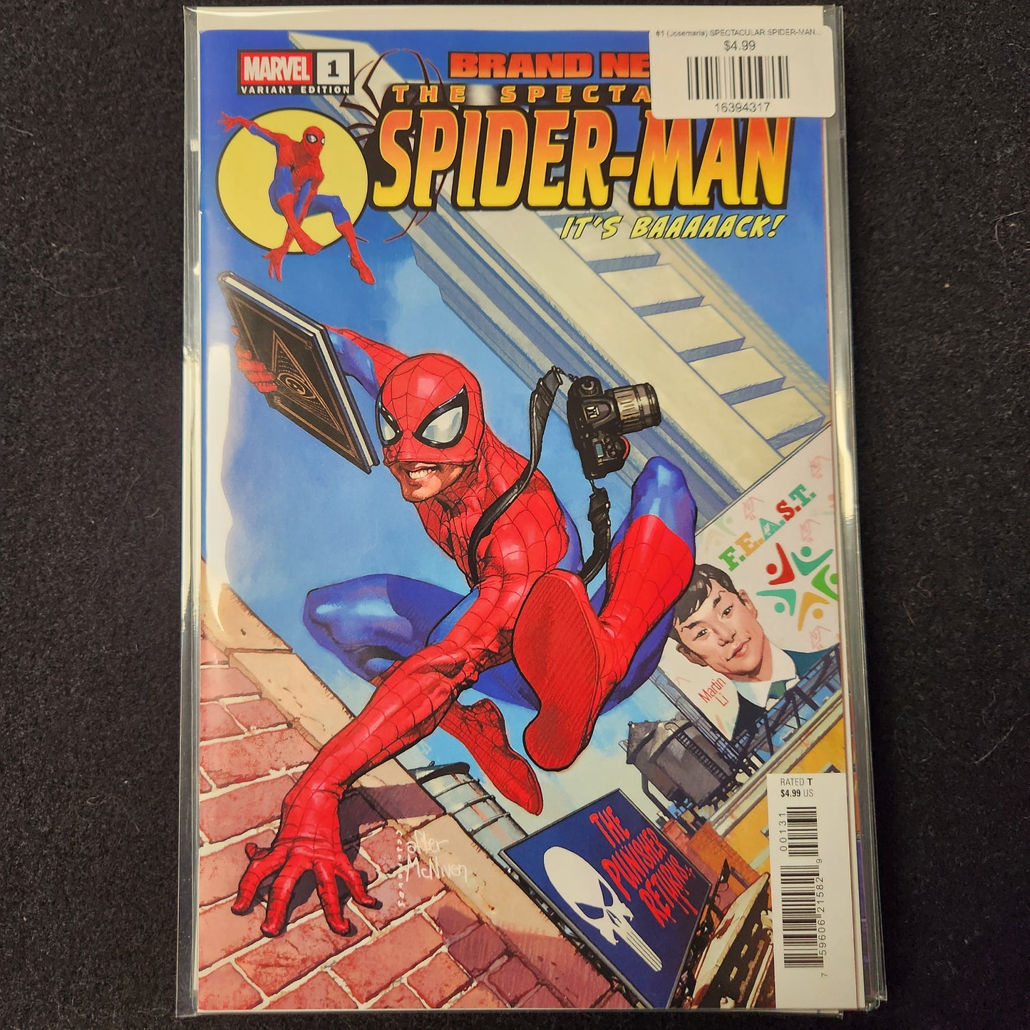#1 (Josemaria) SPECTACULAR SPIDER-MAN: BRAND NEW DAY (JOSEMARIA CASANOVAS HOMAGE VARIANT)