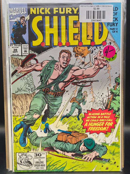 #39 Nick Fury Agent of SHIELD (1989 3rd Series)
