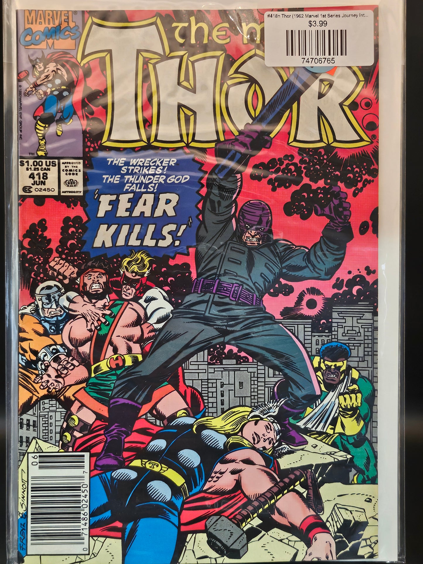 #418n Thor (1962 Marvel 1st Series Journey Into Mystery)