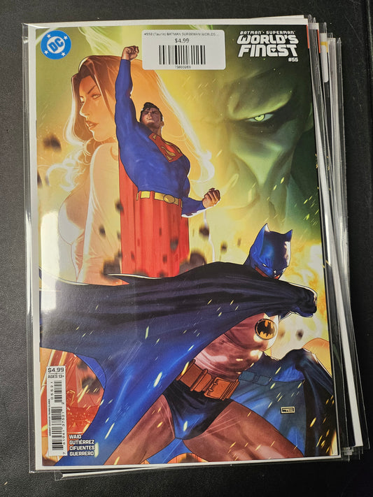 #55B (Taurin) BATMAN SUPERMAN WORLDS FINEST (TAURIN CLARKE CARD STOCK VAR)