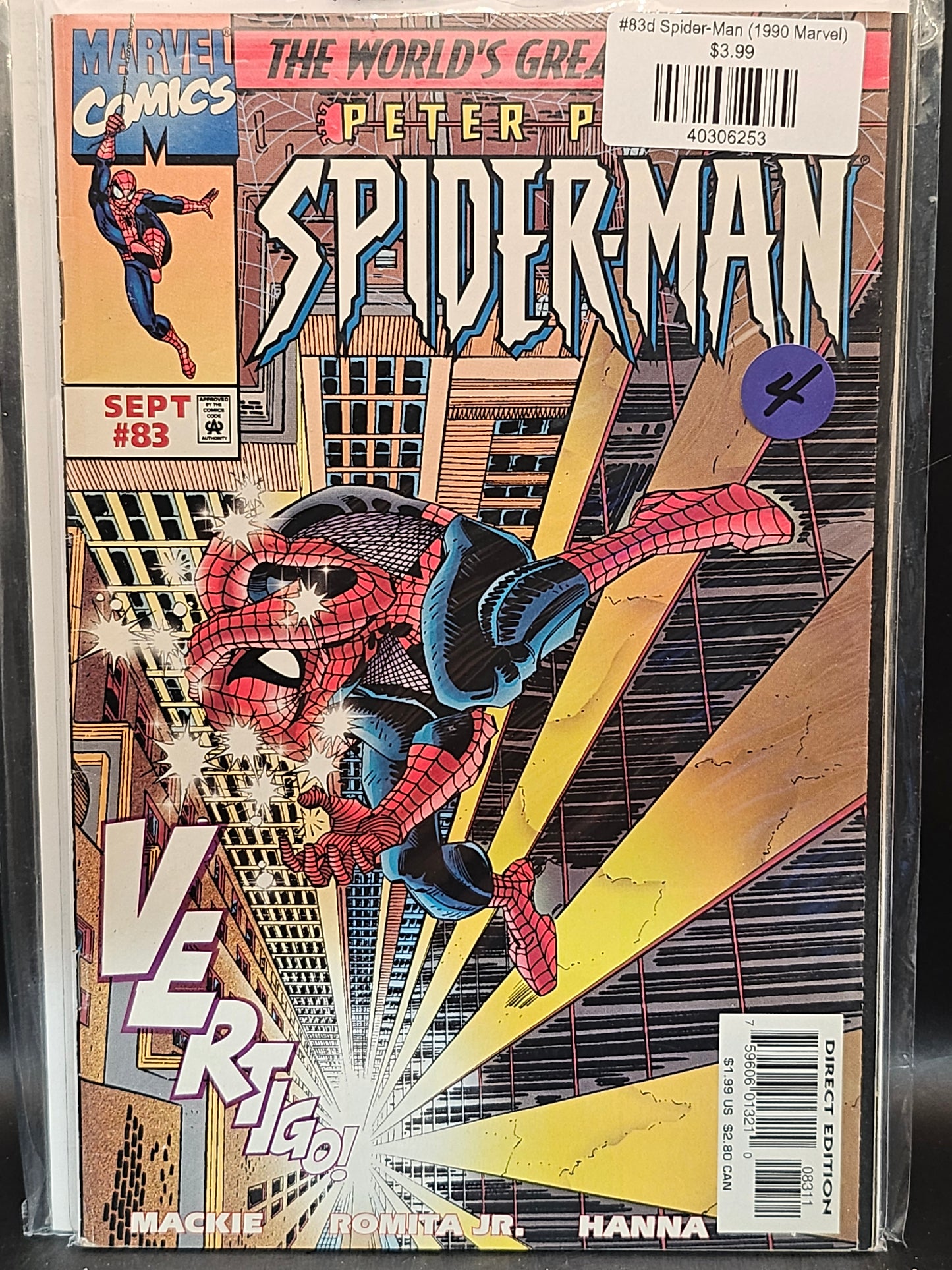 #83d Spider-Man (1990 Marvel)