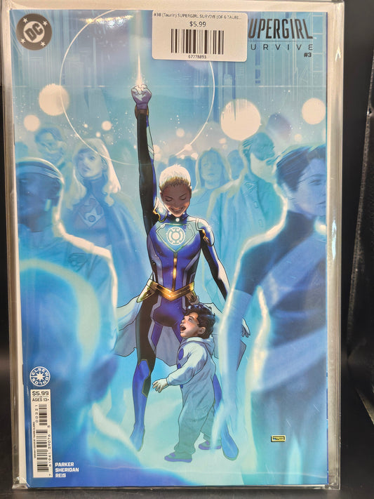 #3B (Taurin) SUPERGIRL SURVIVE (OF 6 TAURIN CLARKE CARD STOCK VAR)